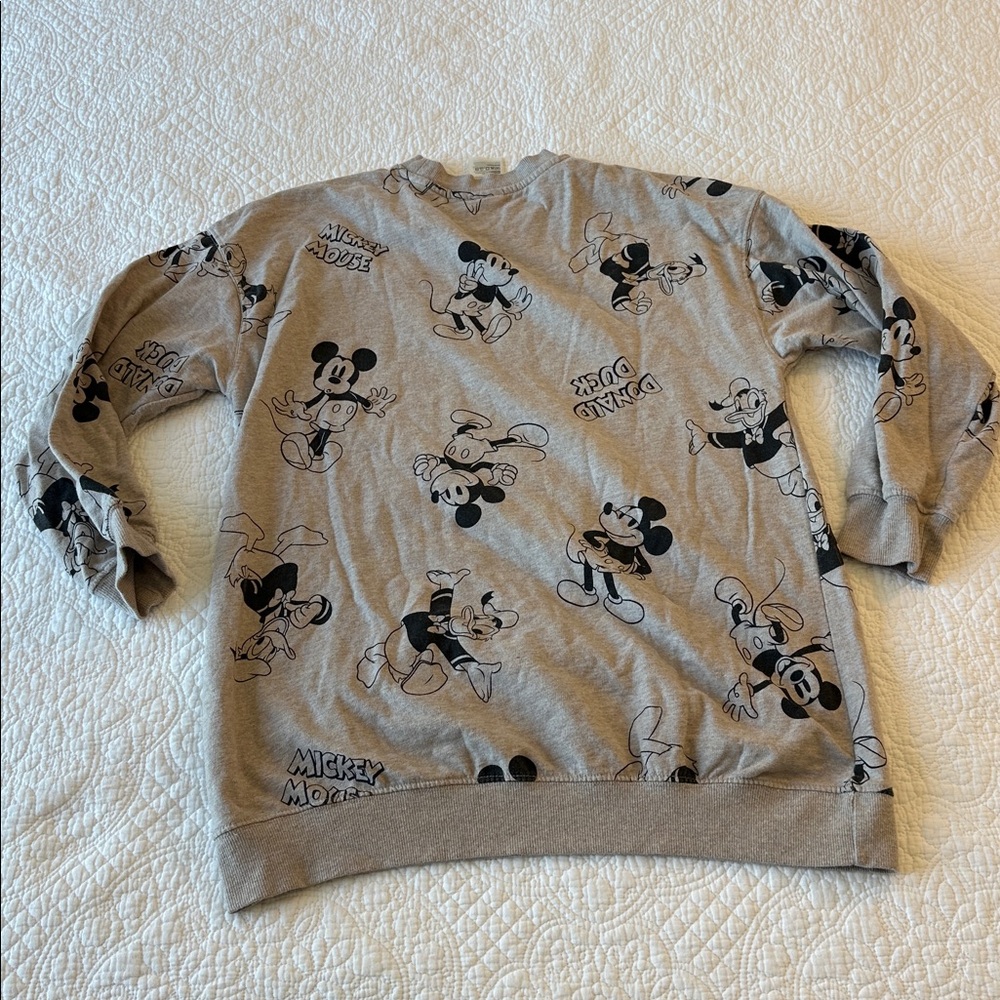 H&M women’s Disney sweatshirt tunic 3/4 sleeve Mickey donal duck sz small - Picture 6 of 6